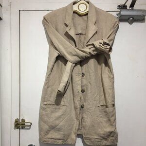 VINTAGE DKNY LONG LINEN JACKETS SIZE 6